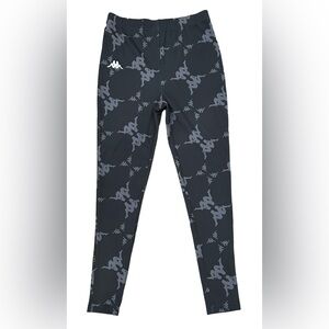 Kappa Women’s Black & Gray Leggings Athletic Athleisure Yoga Gym Sportswear
